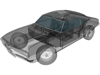 Pontiac Firebird (1968) 3D Model preview