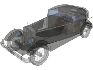 Mercedes-Benz SSK (1928) 3D Model preview