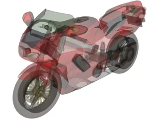 Honda 750 NR 3D Model preview
