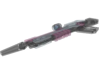 Laser Rifle 3D Model preview