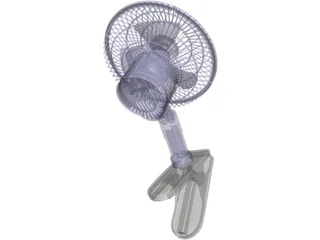 Clip On Fan 3D Model preview