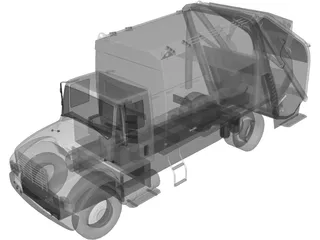 Truck Garbage Environmental 3D Model preview