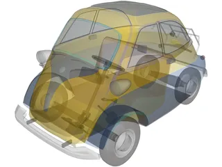 BMW Isetta 250 (1956-1962) [+Interior] 3D Model preview