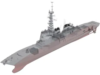 Kongo Destroyer 3D Model preview