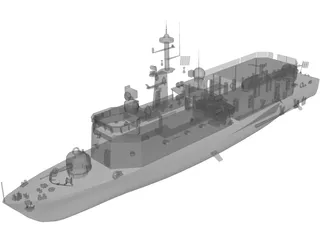 Manama Missile Boat 3D Model preview