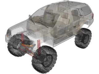 Jeep Grand Cherokee [Lifted] 3D Model preview