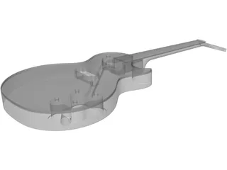 Gibson Les Paul Standard Guitar Body 3D Model preview
