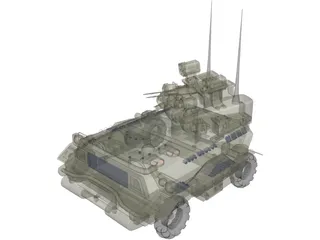 Armored Tank 3D Model preview