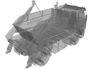 Scania 450 Dumpster 3D Model preview