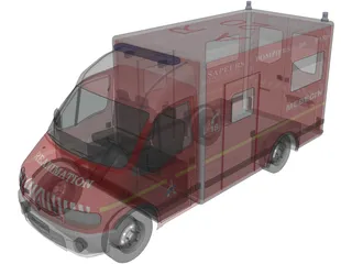 Renault Master Ambulance 3D Model preview
