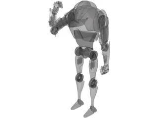 Star Wars Battle Droid 3D Model preview
