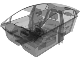 Interior Honda Civic 3D Model preview