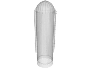 Grain Silo 3D Model preview