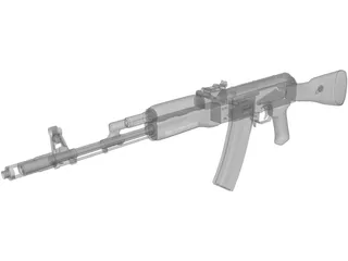 AK-74 3D Model preview