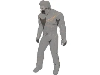 Wolverine X-Man 3D Model preview