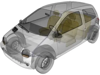 Renault Twingo (1993) 3D Model preview