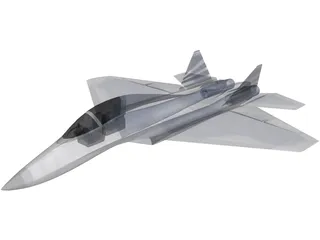 X-38 Gen 5 Fighter Concept 3D Model preview