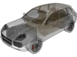 Porsche Cayenne (2004) 3D Model preview