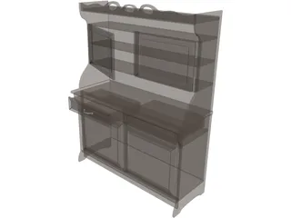 Cabinet Old 3D Model preview