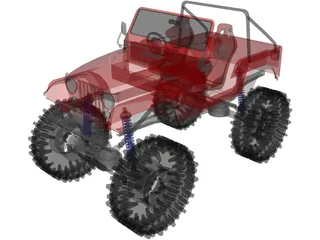 Jeep CJ-7 (1976) 3D Model preview
