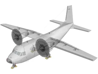 CASA C212-200 Aviocar 3D Model preview