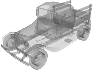 Ford Pickup (1929) 3D Model preview