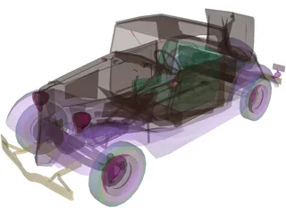 Ford V8 3D Model preview