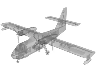 Canadair CL-215 Firefighting 3D Model preview