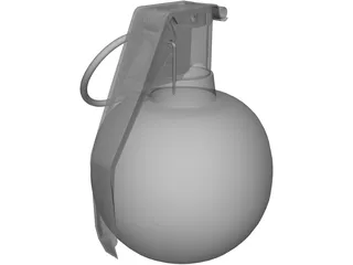 Hand Granade 3D Model preview