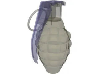 Hand Granade 3D Model preview