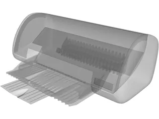 Hewlett-Packard DeskJet 3745 Printer 3D Model preview