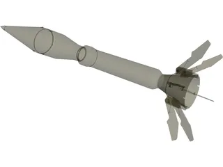 Instalaza Antitank Weapon 3D Model preview