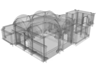 Building Temple 3D Model preview