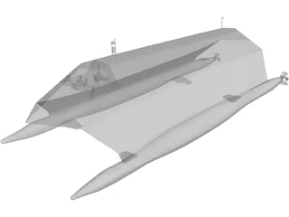 Lockheed Sea Shadow 3D Model preview
