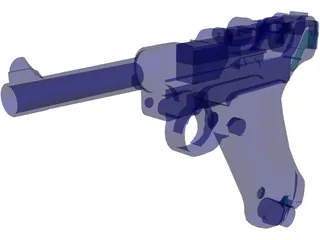Luger P38 3D Model preview