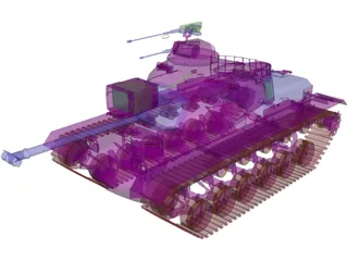 M48 A3 Patton 3D Model preview