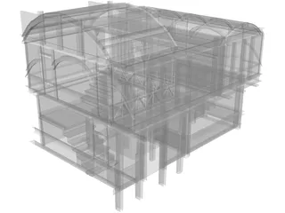 Interior House 3D Model preview