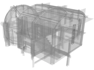 Interior House 3D Model preview