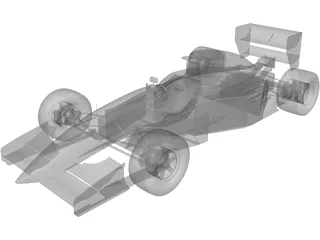 F1 McLaren MP4/8 3D Model preview