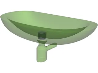 Wash Bowl 3D Model preview