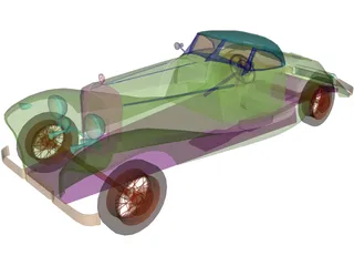Mercedes-Benz 540 3D Model preview