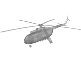 Mil Mi-8P Hip 3D Model preview