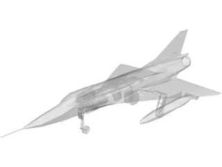 Dassault Mirage IIIC 3D Model preview
