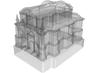 Temple 3D Model preview