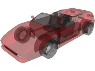 Ferrari F355 Spider 3D Model preview