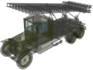 Katusha 3D Model preview