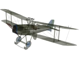 Royal Aircraft Factory S.E.5 (RAF) 3D Model preview