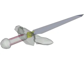 Zelda Sword 3D Model preview