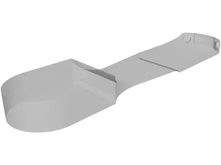 Base Ski Shoe 3D Model preview