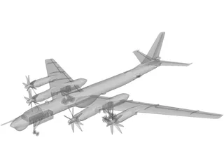 Tupolev Tu-95 Bear 3D Model preview